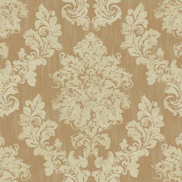 York VR3501 Rhapsody Regal Framed Damask Wallpaper