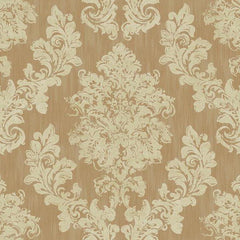 York VR3501 Rhapsody Regal Framed Damask Wallpaper