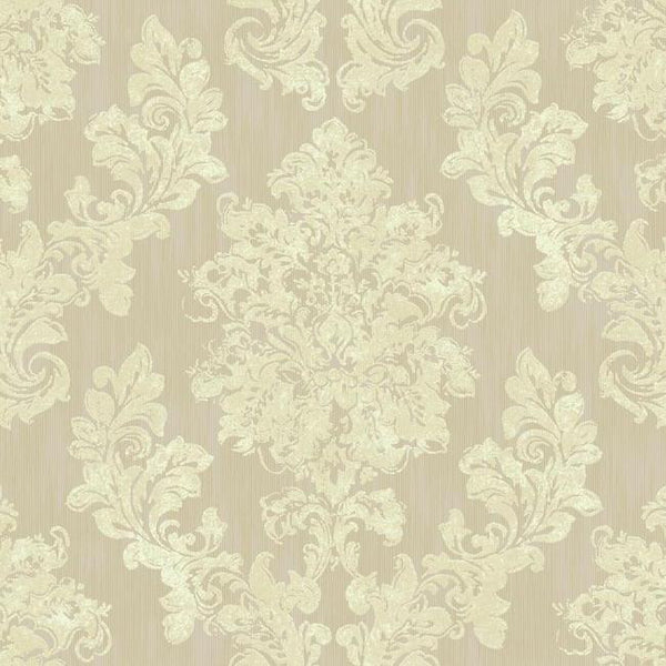 York VR3503 Rhapsody Regal Framed Damask Wallpaper