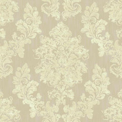 York VR3503 Rhapsody Regal Framed Damask Wallpaper