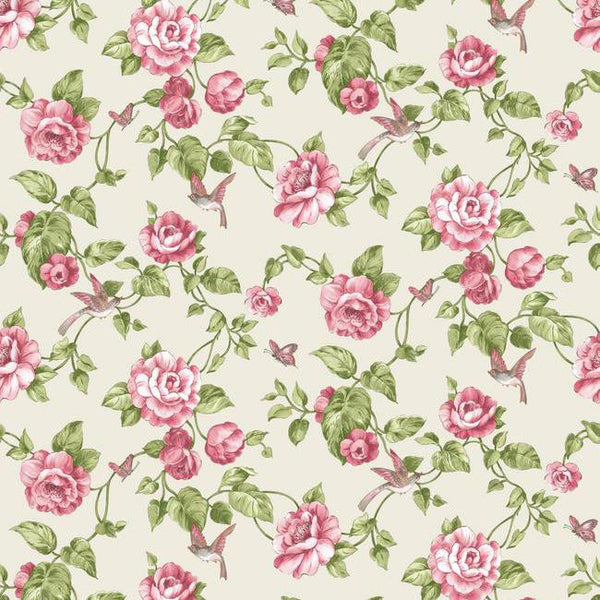 York VR3512 Rhapsody Garden Floral Wallpaper
