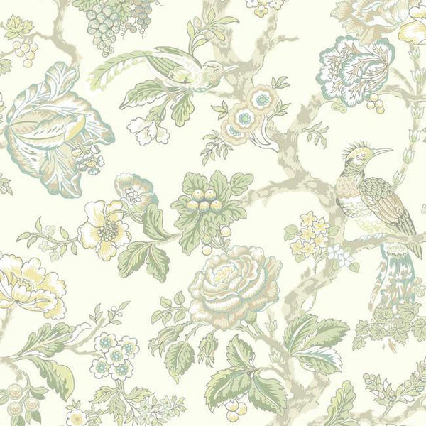 York WA7737 Waverly Classics Casa Blanca Rose Wallpaper