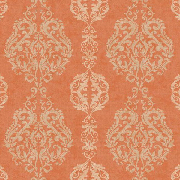 York WB5433 Botanical Fantasy Damask Stripe Wallpaper