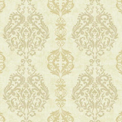 York WB5434 Botanical Fantasy Damask Stripe Wallpaper