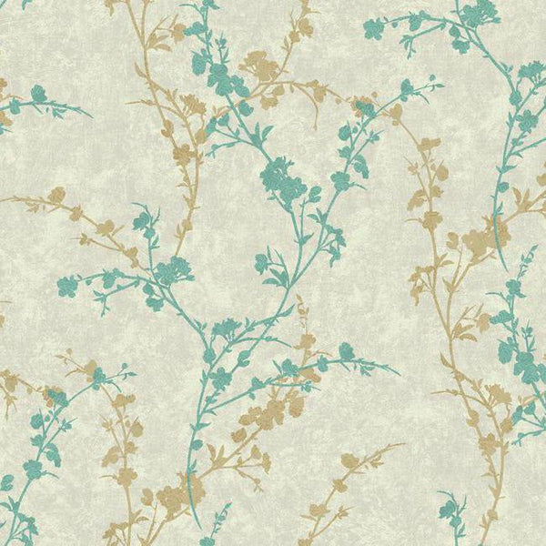 York WB5443 Botanical Fantasy Delicate Floral Branch Wallpaper
