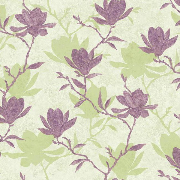 York WB5450 Botanical Fantasy Magnolia Silhouette Wallpaper