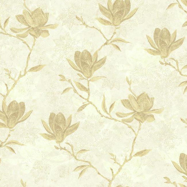 York WB5453 Botanical Fantasy Magnolia Silhouette Wallpaper