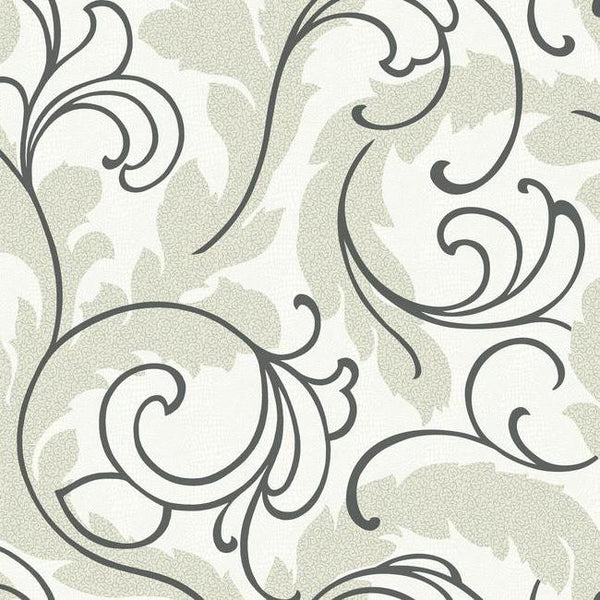 York Wallpaper WH2652 Serpentine Scroll