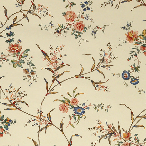Scalamandre Wallpaper WP81232M-004 Willowy Fields Multi On Eggshell