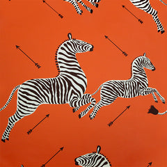 Scalamandre Wallpaper WP81388M-012 Zebras Orange