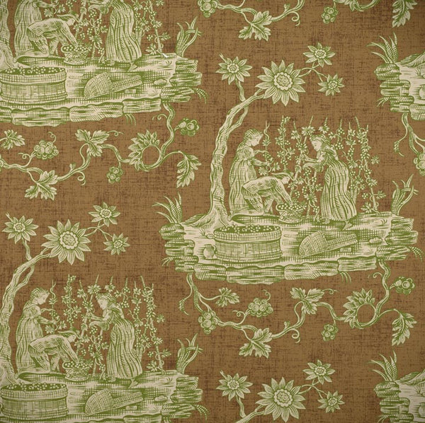 Scalamandre Wallpaper WP81568-007 Winegrowers Green On Bark