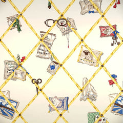 Scalamandre Wallpaper WP81579-002 Memento Multi & Gold On Cream