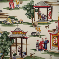 Scalamandre Wallpaper WP81584A-001 Shanghai Multi On Cream