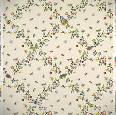 Scalamandre Wallpaper WP81595-001 Jour De Juin Multi On Cream