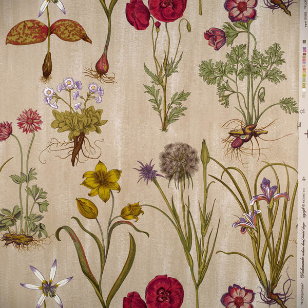 Scalamandre Wallpaper WP81602-001 Florentina Multi On Putty