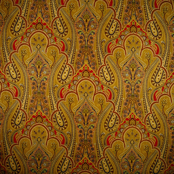Scalamandre Wallpaper WP81641-001 O'marra Brown, Gold, Red