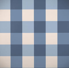Scalamandre Wallpaper WP88203-006 Gertrude's Plaid Dark Blue Plaid