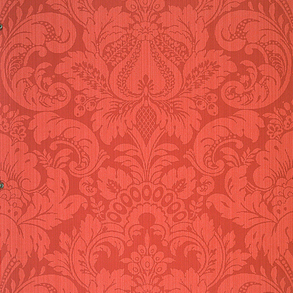 Scalamandre Wallpaper WP88213-015 Daphne Lipstick Red