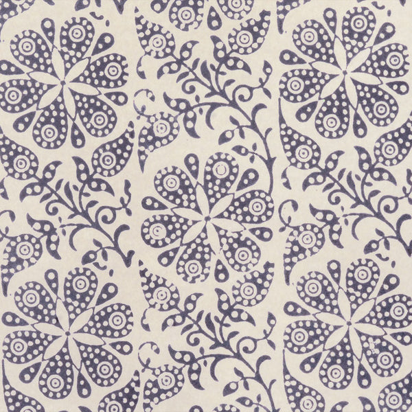 Scalamandre Wallpaper WP88278-002 Shalimar Charcoal On Pewter