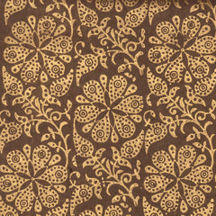 Scalamandre Wallpaper WP88278-005 Shalimar Gold On Chocolate