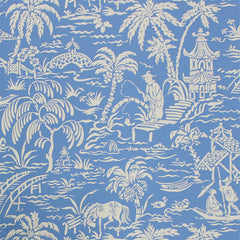Scalamandre Wallpaper WP88288-002 Pechen Des Perles Crystal Blue
