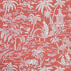 Scalamandre Wallpaper WP88288-005 Pechen Des Perles Coral Sand