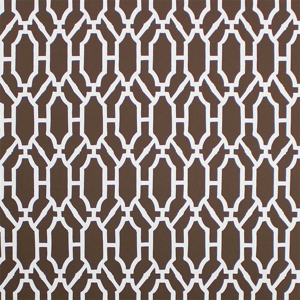 Scalamandre Wallpaper WP88325-001 Pavilion Trellis Cocoa