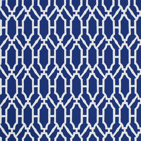 Scalamandre Wallpaper WP88325-002 Pavilion Trellis Indigo