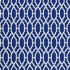 Scalamandre Wallpaper WP88325-002 Pavilion Trellis Indigo