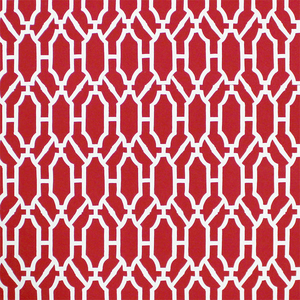 Scalamandre Wallpaper WP88325-003 Pavilion Trellis Coral
