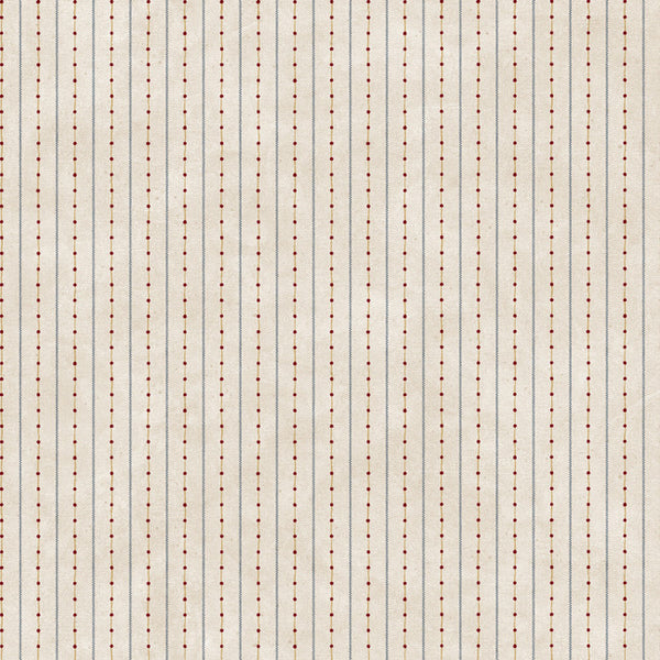 York YC3355 Welcome Home Dots W/Ticking Stripe Wallpaper