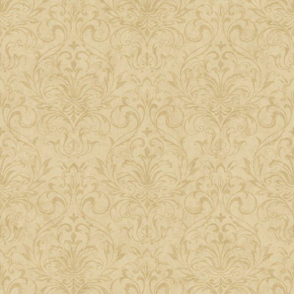 York YC3376 Welcome Home Distressed Damask Wallpaper
