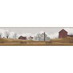 York Wallpaper YC3395BD Welcome Home Rural Route Border