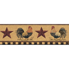 York Wallpaper YC3402BD Welcome Home Rooster Border