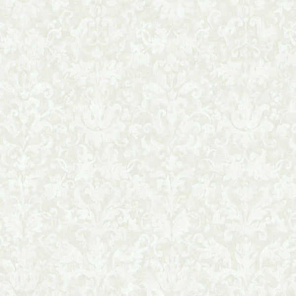 York YK0181 Pink & Purple Book Distressed Damask Wallpaper