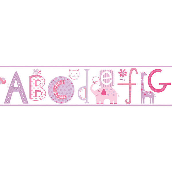 York Wallpaper YS9120BD Border Book Alphabet Border