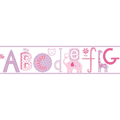 York Wallpaper YS9120BD Border Book Alphabet Border