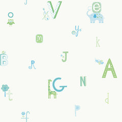 York YS9126 Peek-A-Boo Alphabet and Animal Wallpaper