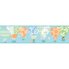 York Wallpaper YS9189BD Peek-A-Boo Hot Air Balloon Border