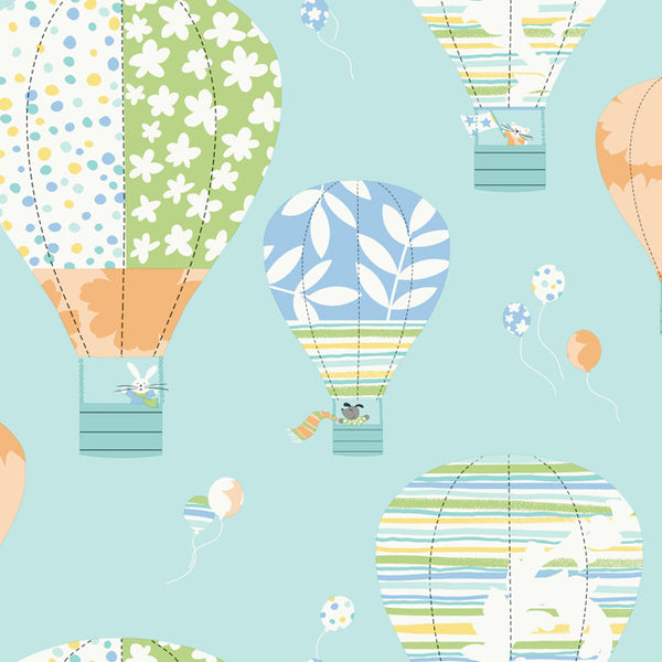 York YS9194 Peek-A-Boo Hot Air Balloon Wallpaper