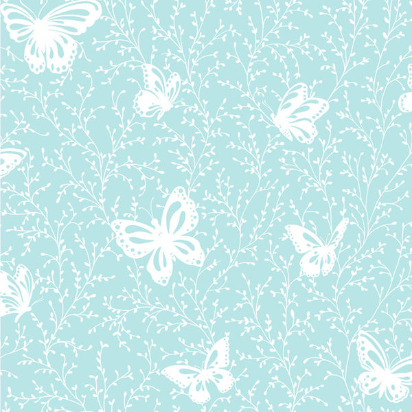 York YS9215 Peek-A-Boo Butterfly Garden Wallpaper