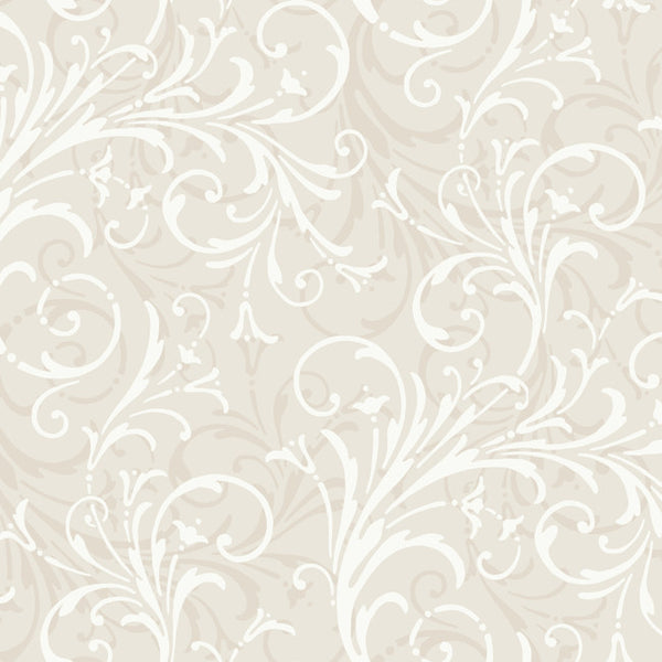 York YS9272 Peek-A-Boo Layered Scroll Wallpaper