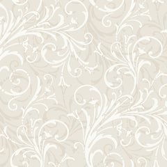 York YS9272 Peek-A-Boo Layered Scroll Wallpaper