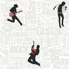 York ZB3133 Boys Will Be Boys Rocker Wallpaper