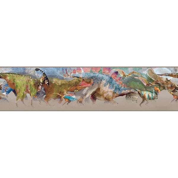York Wallpaper ZB3160BD Border Portfolio II Dinosaur Border