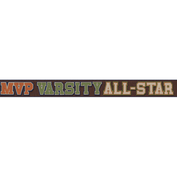 York Wallpaper ZB3177BD Boys Will Be Boys MVP Border, All Stars
