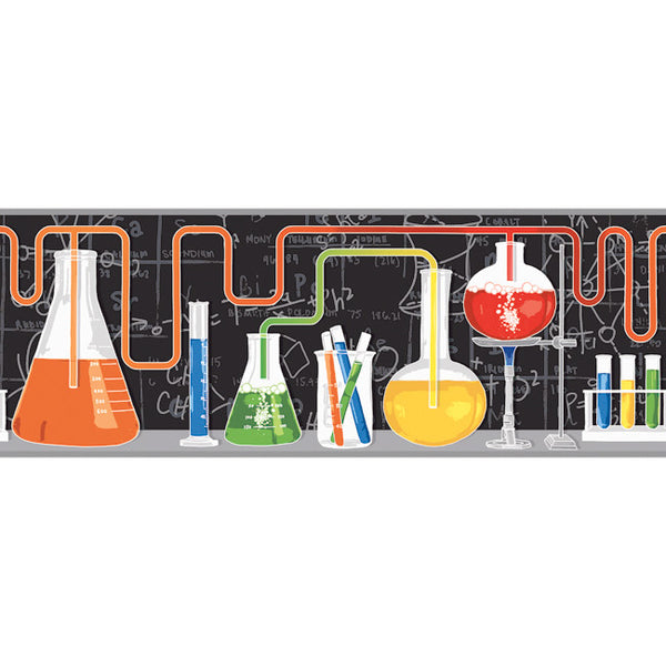 York Wallpaper ZB3237BD Boys Will Be Boys Scientific Border