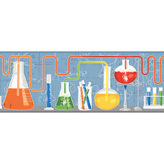 York Wallpaper ZB3238BD Boys Will Be Boys Scientific Border