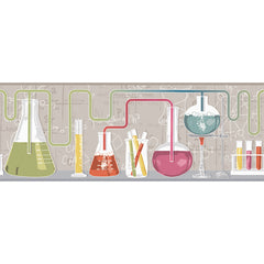 York Wallpaper ZB3239BD Boys Will Be Boys Scientific Border