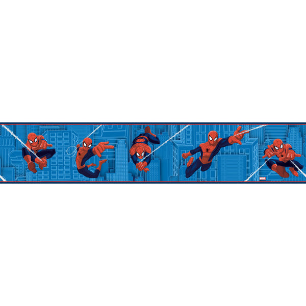 York Wallpaper ZB3257BD Border Portfolio II Ultimate Spiderman Badge Border
